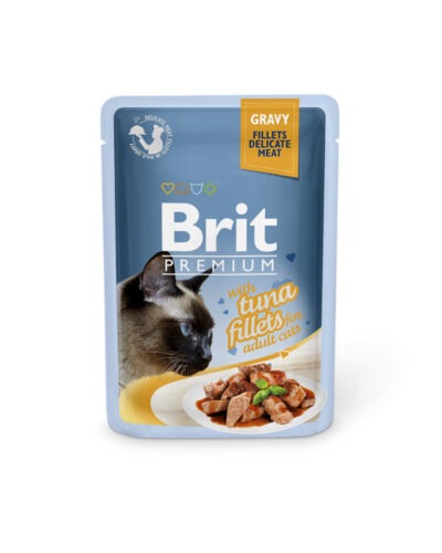 Brit Premium Cat Pouch with Tuna Fillets in Gravy for Adult Cats